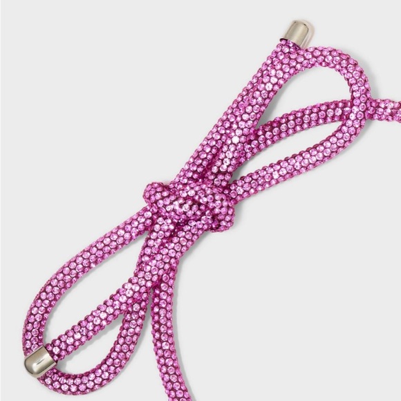 Pink Rhinestone Bow Headband A New Day NWT - Picture 3 of 7